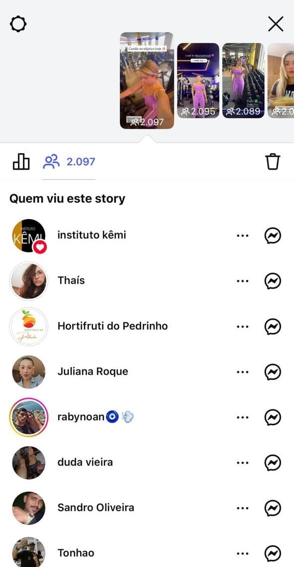 Engajamento em Stories — print real dos insights do Instagram da Yá Guayanaz (Stories)